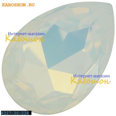 Swarovski Pear Fancy stone 30х20 мм White Opal