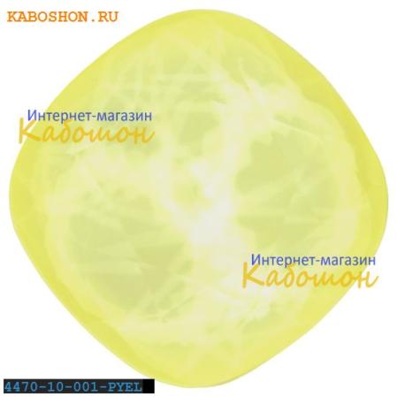 Swarovski Cushion Cut Fancy stone 10 мм Crystal Powder Yellow
