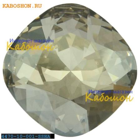 Swarovski Cushion Cut Fancy stone 10 мм Crystal Silver Shade