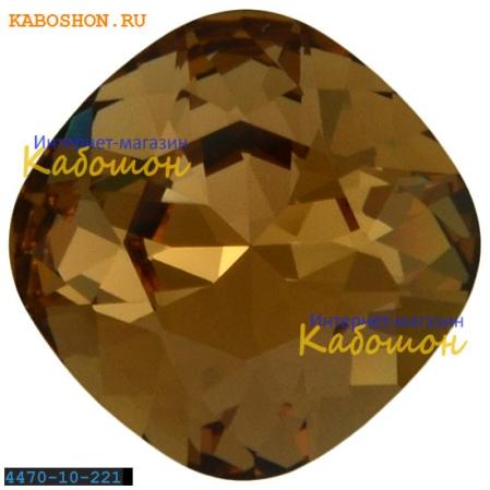 Swarovski Cushion Cut Fancy stone 10 мм Light Smoked Topaz
