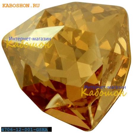 Swarovski Trilliant fancy stone 12 мм Crystal Golden Shadow