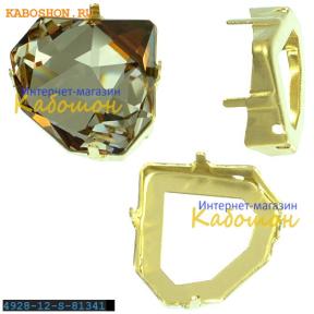 Оправа для Swarovski 4928 Tilted Chaton Fancy stone 12 мм латунь