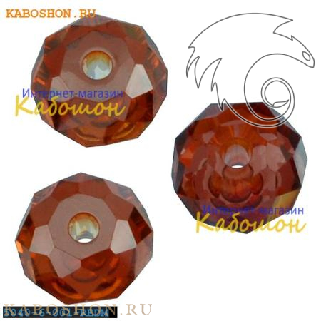 Swarovski Briolette bead 6 мм Crystal Red Magma 5040-6-001-REDM