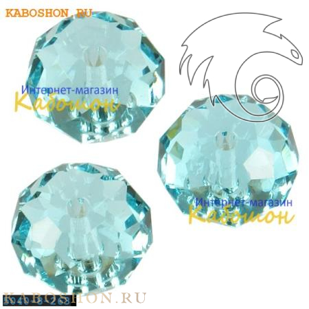 Swarovski Briolette bead 8 мм Light Turquoise 5040-8-263