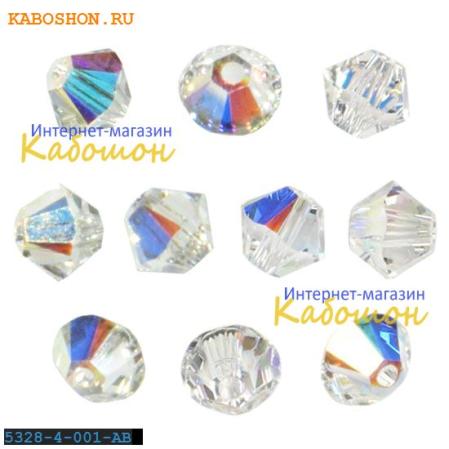 Swarovski Xilion beads 4 мм Crystal AB