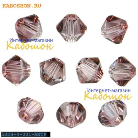 Swarovski Xilion beads 3 мм Crystal Antique Pink