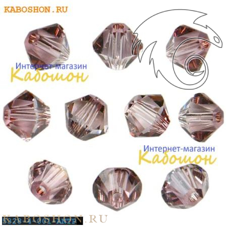 Swarovski Xilion beads 3 мм Crystal Antique Pink 5328-3-001-ANTP