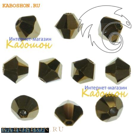 Swarovski Xilion beads 3 мм Crystal Dorado 2x 5328-3-001-DOR2