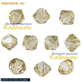 Swarovski Xilion beads 4 мм Crystal Luminous Green