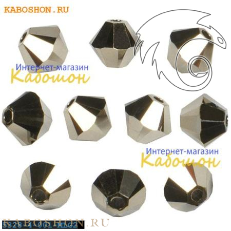 Swarovski Xilion beads 4 мм Crystal Metallic light gold 2x 5328-4-001-MLG2