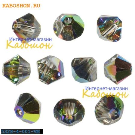 Swarovski Xilion beads 4 мм Crystal Vitrail Medium