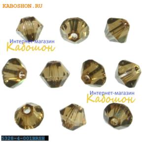 Swarovski Xilion beads 4 мм Crystal Bronze Shade