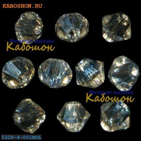 Swarovski Xilion beads 4 мм Crystal Moonlight