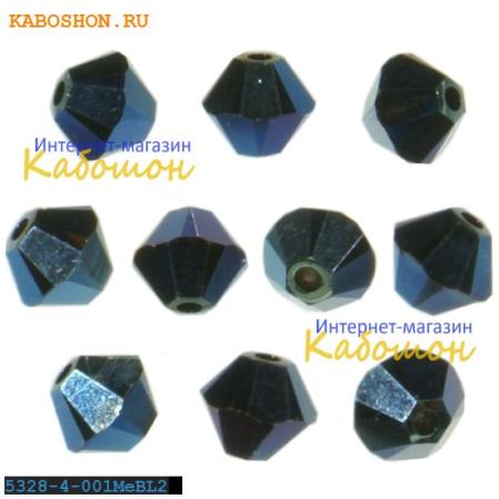Swarovski Xilion beads 4 мм Crystal Metallic blue 2x