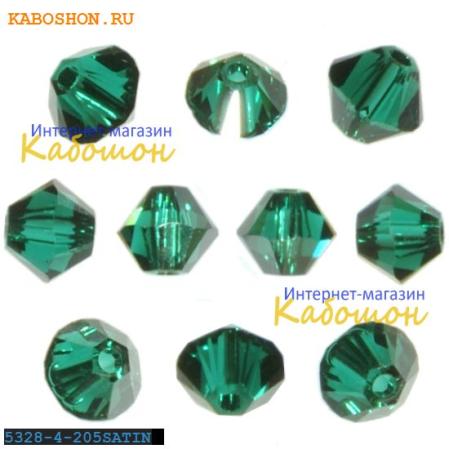 Swarovski Xilion beads 4 мм Emerald Satin