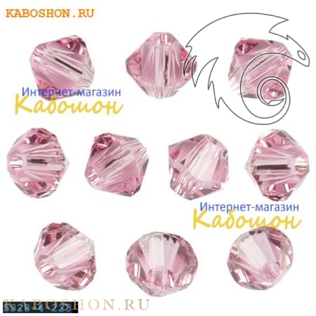 Swarovski Xilion beads 3 мм Light Rose 5328-3-223