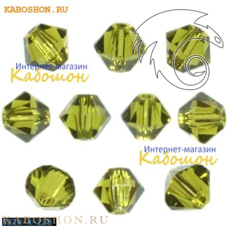 Swarovski Xilion beads 4 мм Olivine 5328-4-228