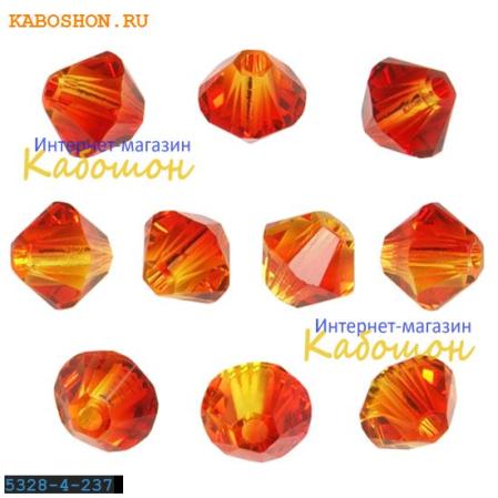 Swarovski Xilion beads 4 мм Fireopal