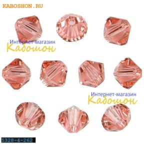 Swarovski Xilion beads 4 мм Rose Peach