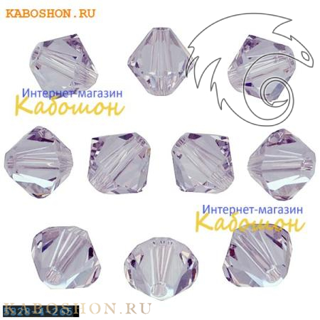 Swarovski Xilion beads 4 мм Smoky Mauve 5328-4-265