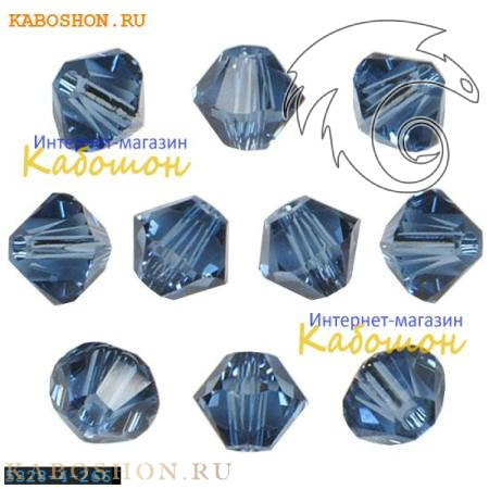 Swarovski Xilion beads 4 мм Denim Blue 5328-4-266