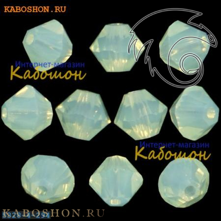 Swarovski Xilion beads 3 мм Chrysolite Opal 5328-3-294