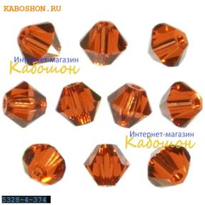 Swarovski Xilion beads 4 мм Indian Red