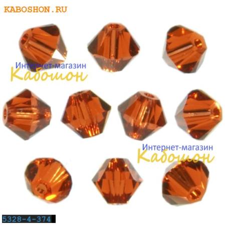 Swarovski Xilion beads 4 мм Indian Red