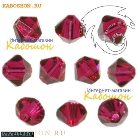 Swarovski Xilion beads 4 мм Ruby 5328-4-501