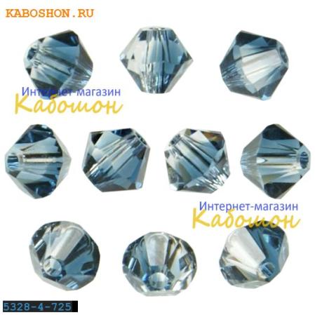 Swarovski Xilion beads 4 мм Crystal-Montana Blend