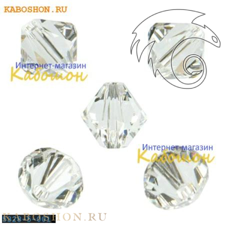 Swarovski Xilion beads 5 мм Crystal 5328-5-001