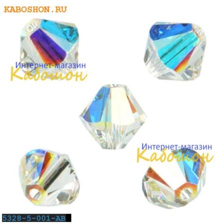 Swarovski Xilion beads 5 мм Crystal AB