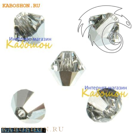 Swarovski Xilion beads 5 мм Crystal Comet Argent Light 5328-5-001-CAL
