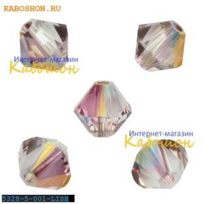 Swarovski Xilion beads 5 мм Crystal Lilac Shadow