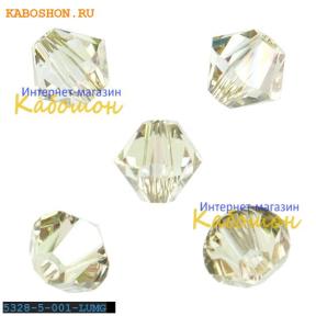 Swarovski Xilion beads 5 мм Crystal Luminous Green