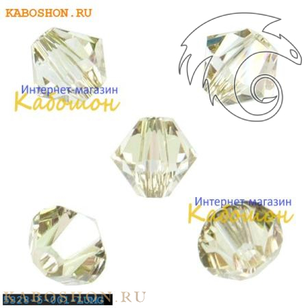 Swarovski Xilion beads 5 мм Crystal Luminous Green 5328-5-001-LUMG