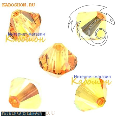 Swarovski Xilion beads 5 мм Crystal Metallic Sunshine 5328-5-001-METSH
