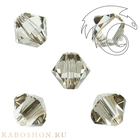 Swarovski Xilion beads 5 мм Crystal Satin 5328-5-001-SAT