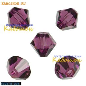 Swarovski Xilion beads 5 мм Amethyst