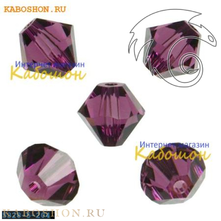 Swarovski Xilion beads 5 мм Amethyst 5328-5-204