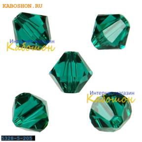 Swarovski Xilion beads 5 мм Emerald