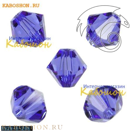 Swarovski Xilion beads 5 мм Sapphire 5328-5-206