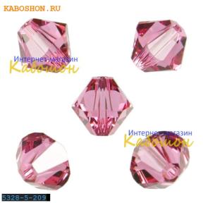 Swarovski Xilion beads 5 мм Rose