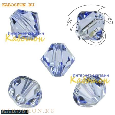 Swarovski Xilion beads 5 мм Light Sapphire 5328-5-211