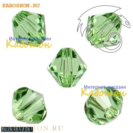 Swarovski Xilion beads 5 мм Peridot 5328-5-214