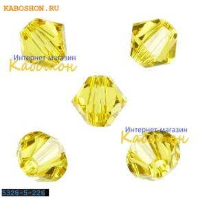 Swarovski Xilion beads 5 мм Light Topaz