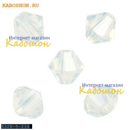 Swarovski Xilion beads 5 мм White Opal
