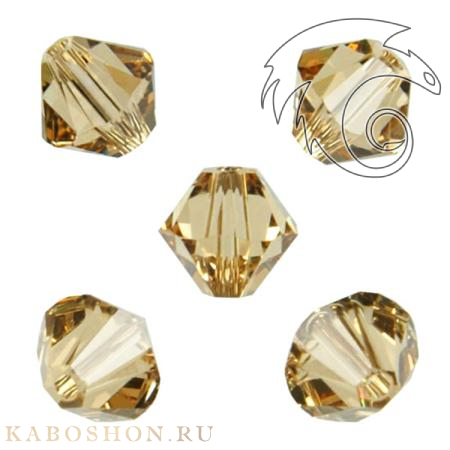 Swarovski Xilion beads 6 мм Light Colorado Topaz 5328-6-246