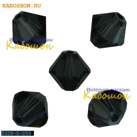 Swarovski Xilion beads 5 мм Graphite