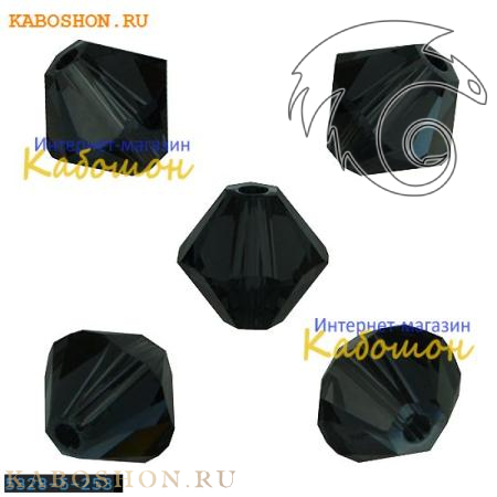 Swarovski Xilion beads 5 мм Graphite 5328-5-253